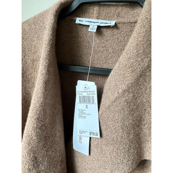 $796 The Cashmere Project Cashmere Cardigan Jacket Faux Fur Coat Sz M sweater - Picture 10 of 12